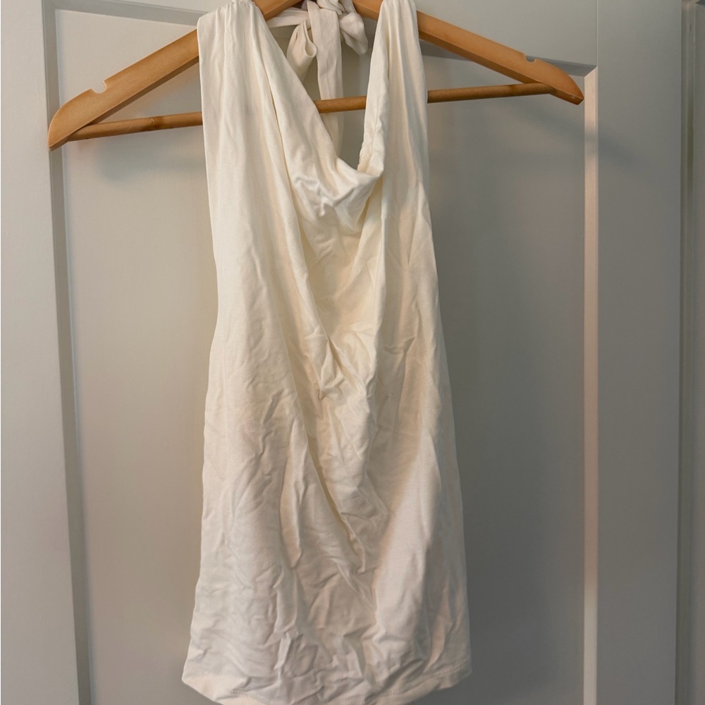 White Halter Neck Women’s Top
